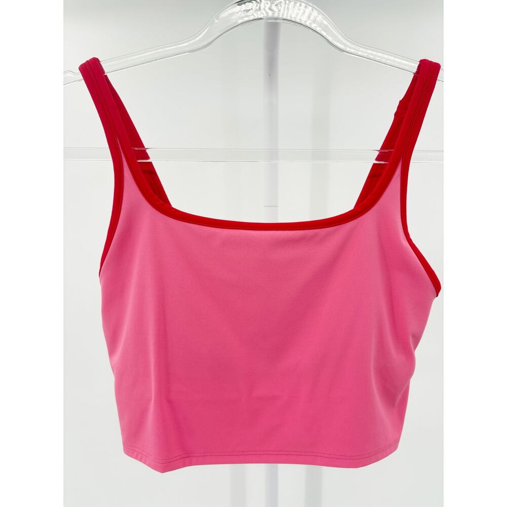 Splits59 Cait Rigor Bralette Sports Bra Square Neck Contrast Trim NWT XS